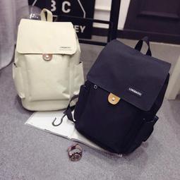 換包姐妹淘~學院風純色帆布後背包 歷史價格詳細信息