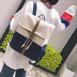 換包姐妹淘~米亞簡約清新帆布後背包 歷史價格詳細信息