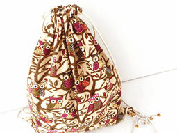 清倉大降價 雙肩棉麻包旅行 束口背包 雙肩大容量書包 兩用包(藍底小象圖案) 歷史價格詳細信息