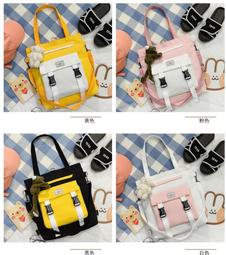 日系素色帆布袋 大學生書包 多層斜背包 帆布手提 多口袋帆布包 手提帆布包 帆布包 手提袋帆布包 千層包 媽媽包-惠誠小屋 歷史價格詳細信息