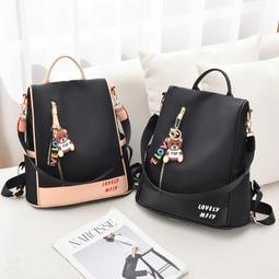 書包背包女雙肩包韓版網紅2024新款百搭高中學生純色校園帆布包 歷史價格詳細信息