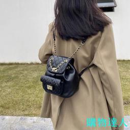 小香後背包 小香風包包 包包女 2024早春新款 潮熱門網紅同款復古 百搭菱格 繡線雙肩小背包 小香包 小香風後背包-時尚箱包 歷史價格詳細信息