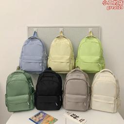 日系簡約雙肩包女高級感小眾旅行揹包男初中生大學生帆布書包潮流 歷史價格詳細信息