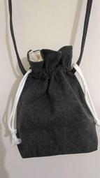 小瓶子~~簡易素雅手工帆布束口背包/束口後背包/束口袋(黑) 歷史價格詳細信息