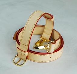 LV可參考義大利原皮斜背帶寬2.5cm *100-120公分可調整金色高級五金龍蝦鉤 【皮革美包】需訂做，車縫款 歷史價格詳細信息