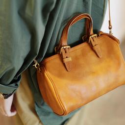 復古英倫風牛皮後背包手提包側背包--夏日時光 歷史價格詳細信息