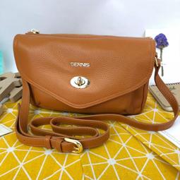 貝爾尼斯｛BERNIS}荔枝紋牛皮/方塊夾心拉鍊小方包 歷史價格詳細信息