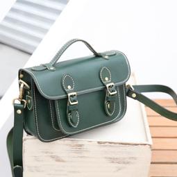 『皮皮創』原創設計手作真皮劍橋包。英倫學院風氣質撞色頭層植鞣牛皮單肩包復古低調質感都市簡約日常百搭拼色真皮手提斜背包 歷史價格詳細信息