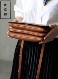 『皮皮創』原創設計手作真皮風琴包。5大隔層重工重磅美式復古做舊阿美咔嘰厚實溫潤頭層植鞣牛皮手提單肩斜背包純銅粗獷古著包 歷史價格詳細信息