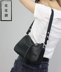 真皮斜背包女軟頭層牛皮斜背新月包新款時尚百搭斜背包女-悅享樂購滿599免運 歷史價格詳細信息