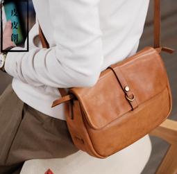 『皮皮創』原創設計手作真皮斜背包。復古氣質頭層植鞣牛皮手提單肩包低調質感市簡約通勤日常百搭真皮小包 歷史價格詳細信息