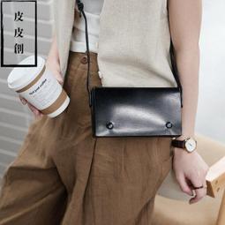 『皮皮創』原創設計手作真皮迷你小托特包。日系簡約復古頭層植鞣牛皮豎款小包百搭通勤手提單肩斜背包 歷史價格詳細信息