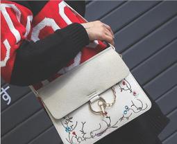 2017新款時尚女包歐美時尚簡約鏈條馬鞍包手提單肩斜挎包包2910# 2912 歷史價格詳細信息