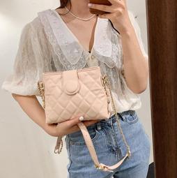 韓國 菱格紋 小方包 寬肩帶 薰衣草紫 斜背包 白色 紫色 黑色 氣質 單肩包 2020春 歷史價格詳細信息