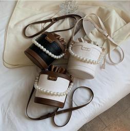 水桶包 韓國氣質棕色簡約百搭素色兩用包手提包子母包斜揹包 高級感皮革包包女可調整肩帶側揹包肩揹包 Pu女包學生-悅享樂購滿599免運 歷史價格詳細信息