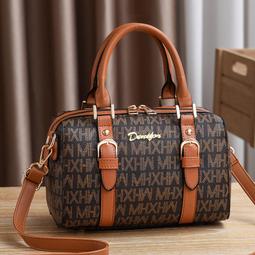 『購物趣』印花可愛小圓包女新款百搭撞色格子斜挎包小清新鏈條單肩小包收納包休閒包外出包旅行包~SF10109 歷史價格詳細信息