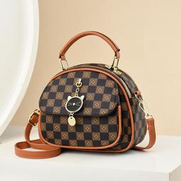 《愛網購》~SB17055~包包女新款時尚格紋大容量手提包女高級質感單肩包斜挎包外出包收納包休閒包旅行包 歷史價格詳細信息