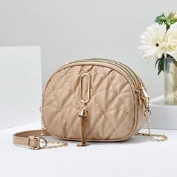 『購物趣』女士手提包新款時尚潮流壓花純色款百搭休閒單肩斜挎女包外出包收納包休閒包旅行包~SB17036 歷史價格詳細信息