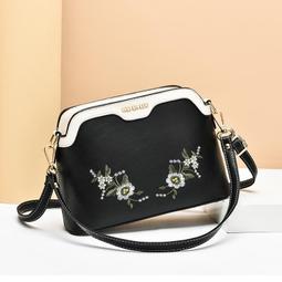 中年媽媽包老年人揹包斜挎包大容量2023新款單肩女包多隔層帆布包 歷史價格詳細信息