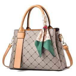 手提包 側背包 斜背包 大容量中年婦女單肩斜跨包時尚軟皮手提包 媽媽包-予你優選 歷史價格詳細信息