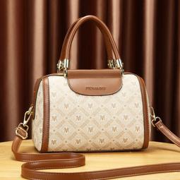 ６９９免運丷大容量波士頓手提單肩斜挎包中年媽媽包包女收納包休閒包外出包旅行包丷SF10207 歷史價格詳細信息