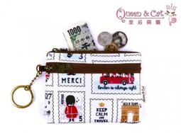 白鳥奈子精品舖  鑰匙圈零錢包 防水布包 台灣製造 皇后與貓 Queen & Cat 黑栗子貓頭鷹  滿千免運費 歷史價格詳細信息