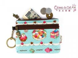 白鳥奈子精品舖  鑰匙圈零錢包 防水布包 台灣製造 皇后與貓 Queen & Cat 黑栗子貓頭鷹  滿千免運費 歷史價格詳細信息