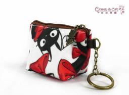 白鳥奈子精品舖  鑰匙圈零錢包 防水布包 台灣製造 皇后與貓 Queen & Cat 黑栗子貓頭鷹  滿千免運費 歷史價格詳細信息