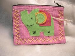 彩色棉麻手工大象零錢包-橘色 歷史價格詳細信息