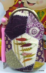 手作機縫 日本藍色棉麻櫻花布 直立式零錢包 小型相機包 手提包 歷史價格詳細信息