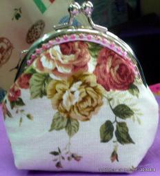 手作機縫 日本藍色棉麻櫻花布 直立式零錢包 小型相機包 手提包 歷史價格詳細信息