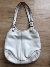 【COACH】COACH米棕字刺繡LOGO帆布釦式手提包(小/自然白x多色) 歷史價格詳細信息