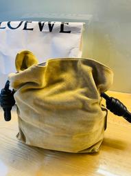 LOEWE Small Cubi 經典緹花帆布手提肩背包.綠/黑 小 歷史價格詳細信息