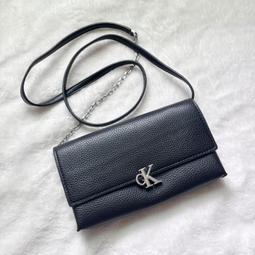 Calvin Klein 黑色荔枝紋皮革方形斜背包 廠商直送 現貨 歷史價格詳細信息