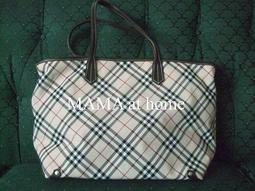 日本 Burberry Blue Label Handbag 雙面兩用 手袋  真品 藍標 牛革+棉 歷史價格詳細信息