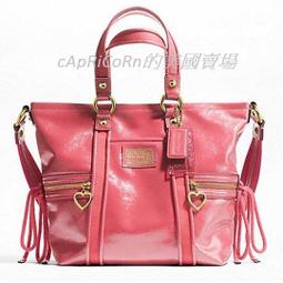 美國現貨《COACH》#20047 poppy 漆皮 托特包 肩背包 手提包 附揹帶【粉桃】 價格比較,價格查詢,歷史價格詳細信息