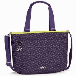 KIPLING 紫色波紋手提/斜背兩用包 歷史價格詳細信息