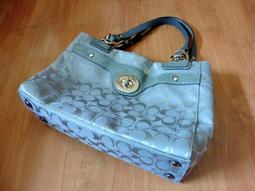 Coach 灰白色麂皮側肩包  (二手) 歷史價格詳細信息