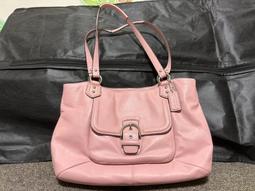 COACH 粉紫色 托特包 肩背包 手提包 麂皮 皮革 二手真品$299 1元起標 歷史價格詳細信息