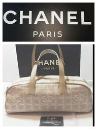 Chanel 香奈兒 皮革+緹花布 手提袋 肩背包 二手真品狀況好 賣場有LV/Bally/Prada/BV 歷史價格詳細信息
