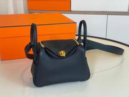 HERMES Mini Lindy Bag 銀釦兩用包.錦葵紫 18cm 歷史價格詳細信息