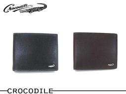 【寧寧精品*台中30年老店* Crocodile 鱷魚】黑色現貨*咖啡停產 牛皮  超薄型短夾 0203-11031-4 歷史價格詳細信息