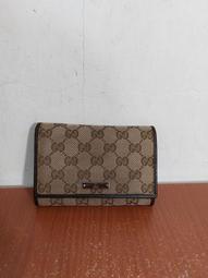 義大利製 Gucci GG logo 老花 真皮 古著 腋下包 手拿包 歷史價格詳細信息