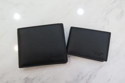 ✦32號店✦過季展示品-74974-COACH 男士皮革對折短夾-黑【美國outlet正品】 歷史價格詳細信息