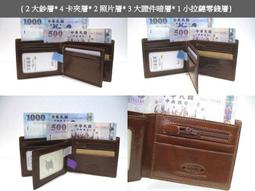 【寧寧精品小舖*刷卡不加%*台中皮件店】【FOCUS*074】咖啡色原牛皮中間翻4卡附小拉鏈零錢袋短夾*1217-8 價格比較,價格查詢,歷史價格詳細信息