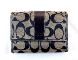 正品 COACH 真皮黑色長夾 歷史價格詳細信息