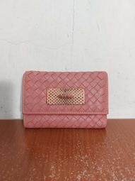 BV BOTTEGA VENETA 中型 小羊皮編織牛皮襯裡手拿包(杏色) 歷史價格詳細信息