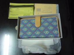 Dooney &amp; Bourke Soft Glasses Case Holder Ivory Color w/Dark Blue DB Logos NEW! 歷史價格詳細信息