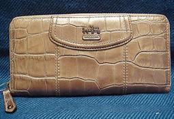 全新正品COACH 限量品棕色混搭皮革拼接~手提/肩背包 歷史價格詳細信息