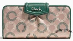 coach-全新-拼色皮革三折釦式短夾-深藍/米白 歷史價格詳細信息